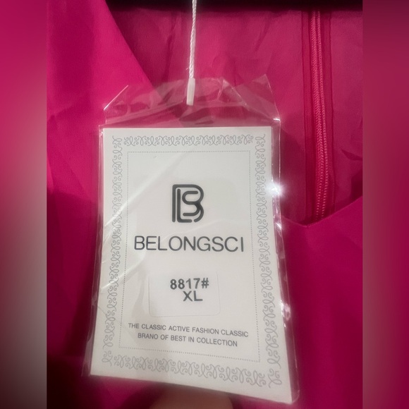 New Belongsci / Elegant Pink Midi Dress Size XL - Picture 5 of 8